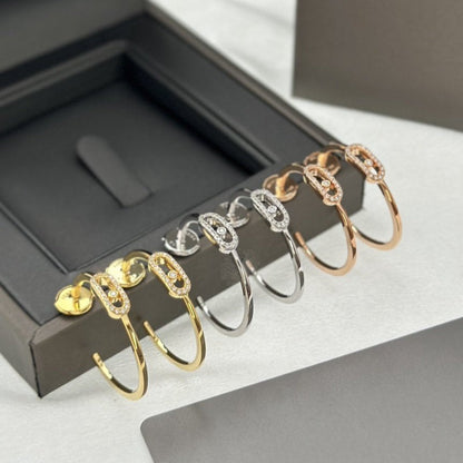 [Triumph Jewelry]CREOLES MOVE UNO PM DIAMOND EARRINGS