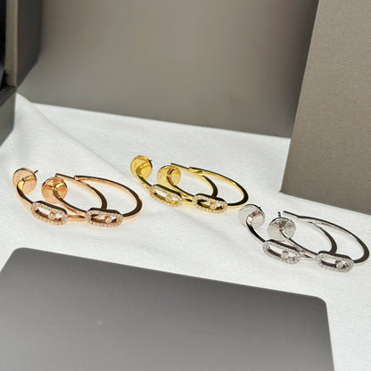[Triumph Jewelry]CREOLES MOVE UNO PM DIAMOND EARRINGS