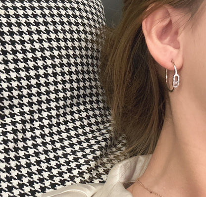 [Triumph Jewelry]CREOLES MOVE UNO PM DIAMOND EARRINGS