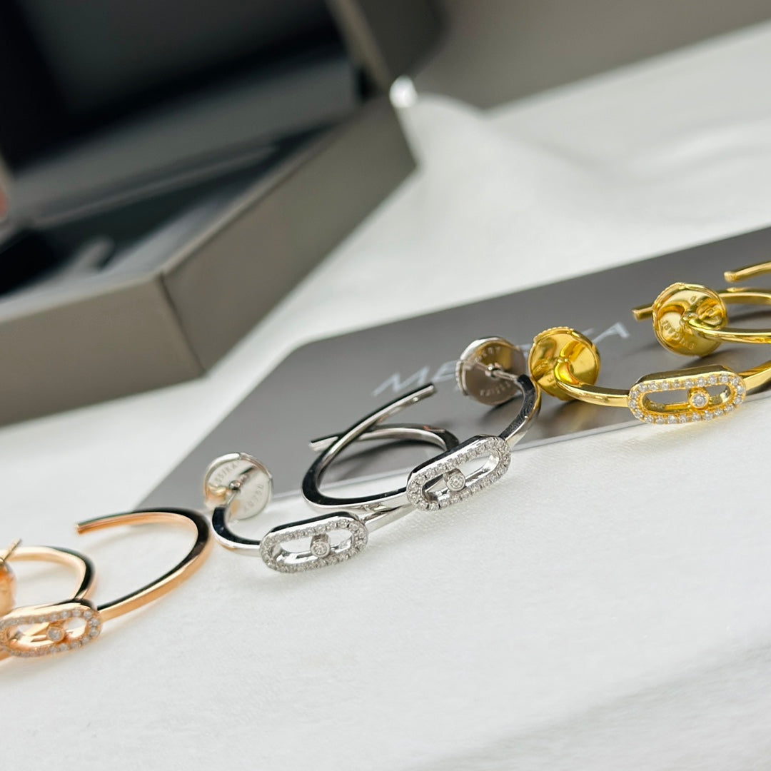 [Triumph Jewelry]CREOLES MOVE UNO PM DIAMOND EARRINGS