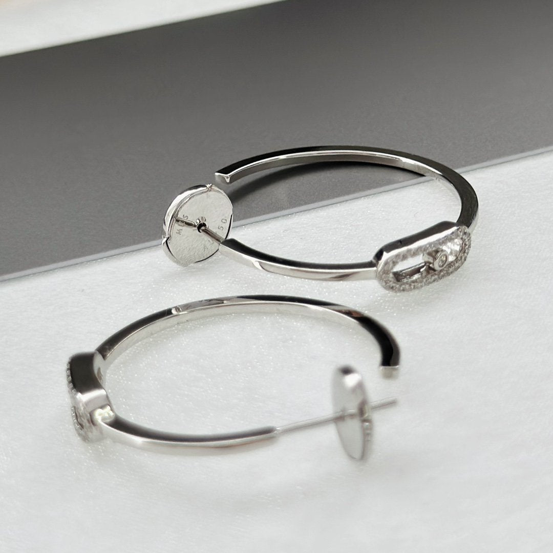 [Triumph Jewelry]CREOLES MOVE UNO PM DIAMOND EARRINGS