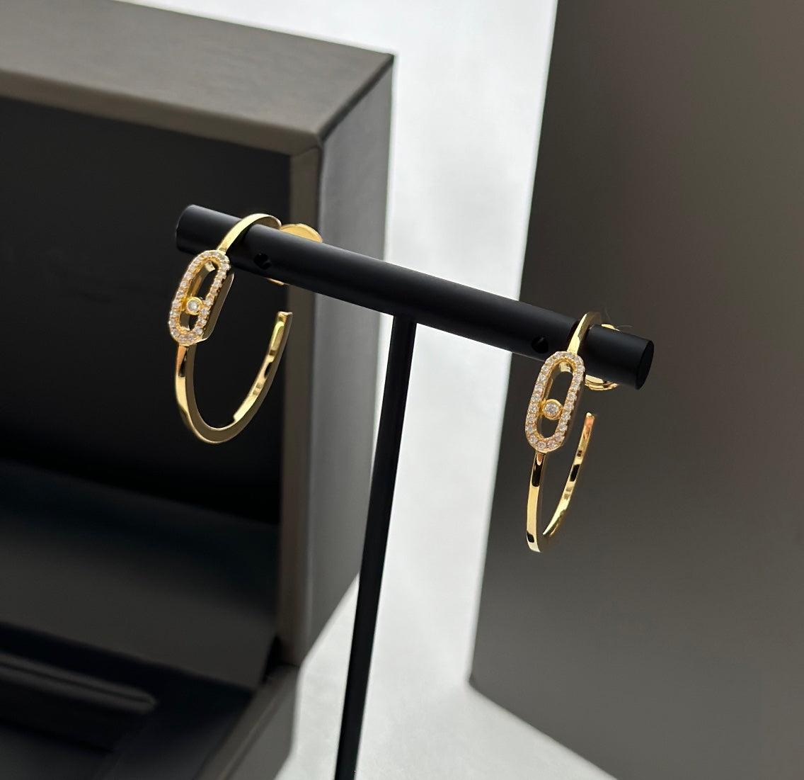 [Triumph Jewelry]CREOLES MOVE UNO PM DIAMOND EARRINGS