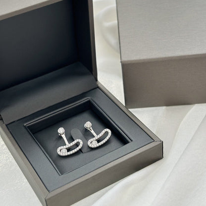 [Triumph Jewelry]MOVE UNO SILVER DIAMOND EARRINGS