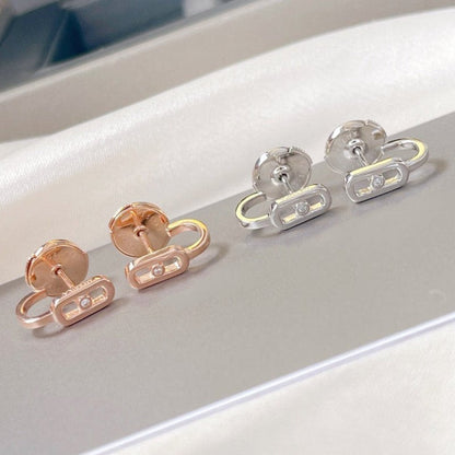 [Triumph Jewelry]CREOLES MOVE UNO MINI 1 DIAMOND EARRINGS