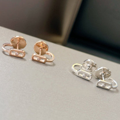 [Triumph Jewelry]CREOLES MOVE UNO MINI 1 DIAMOND EARRINGS