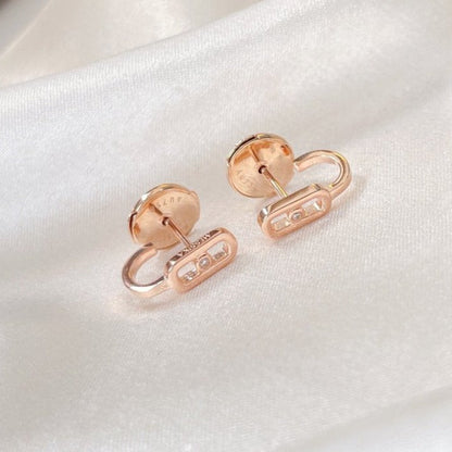 [Triumph Jewelry]CREOLES MOVE UNO MINI 1 DIAMOND EARRINGS