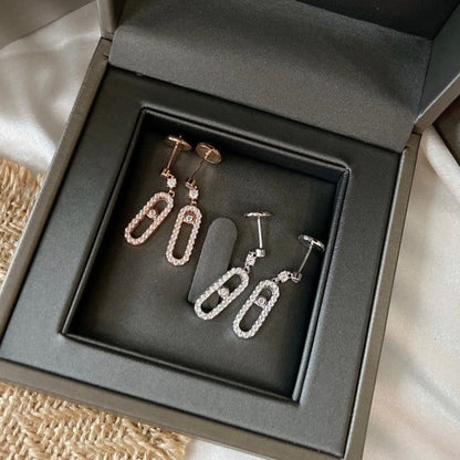 [Triumph Jewelry]DORMEUSES MOVE UNO DIAMOND EARRINGS