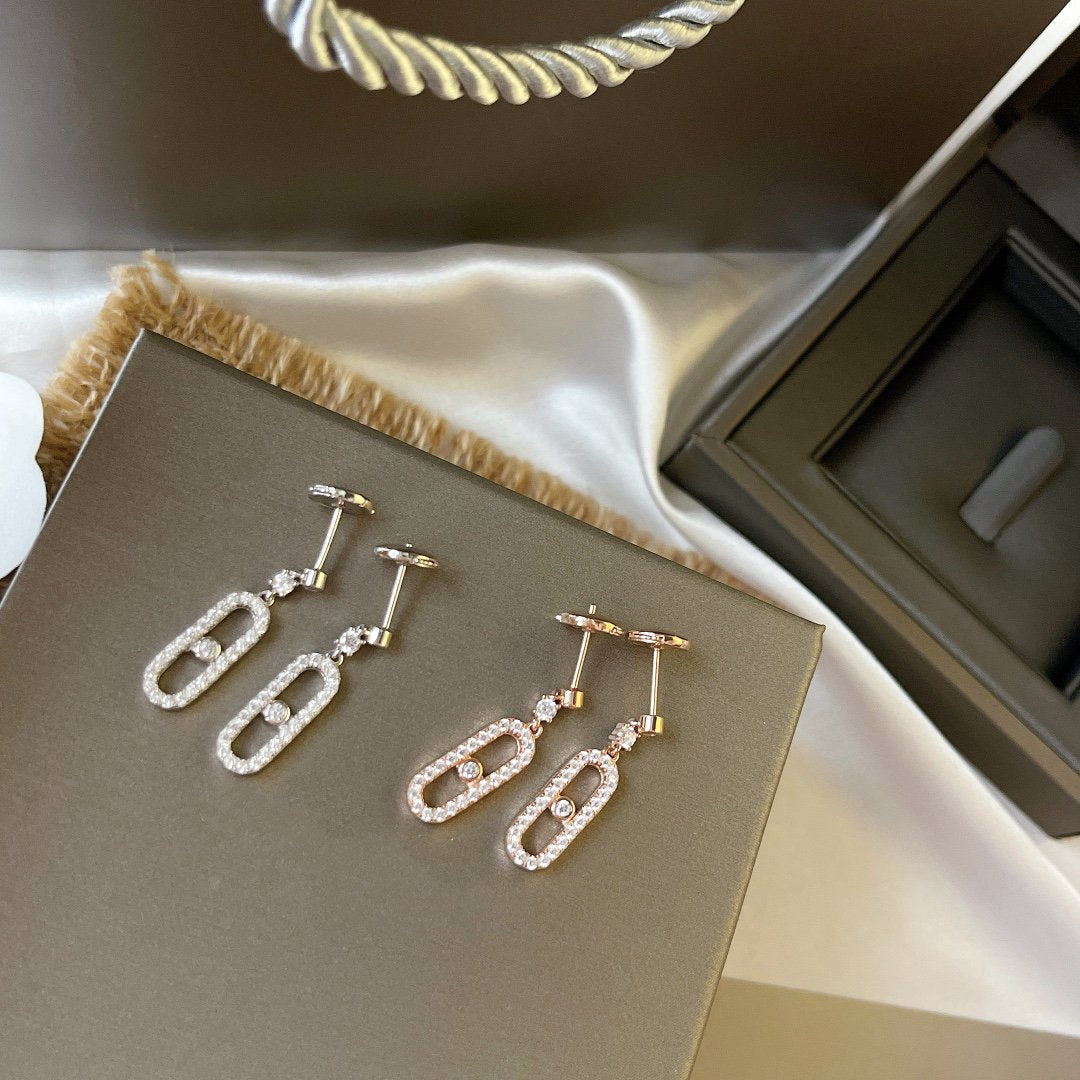 [Triumph Jewelry]DORMEUSES MOVE UNO DIAMOND EARRINGS
