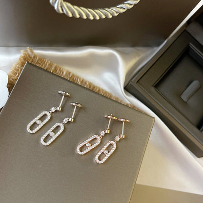 [Triumph Jewelry]DORMEUSES MOVE UNO DIAMOND EARRINGS