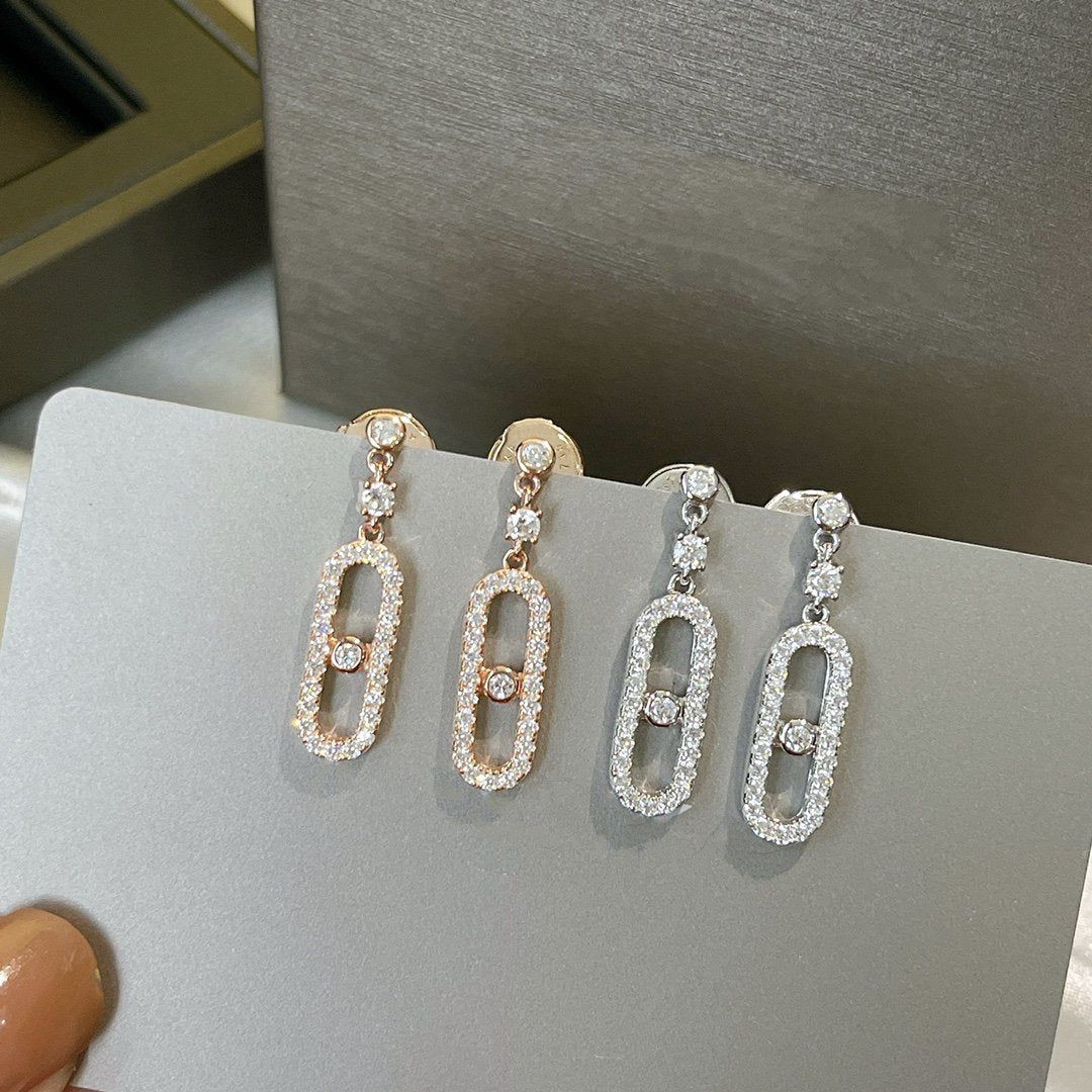 [Triumph Jewelry]DORMEUSES MOVE UNO DIAMOND EARRINGS