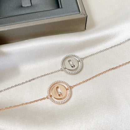 [Triumph Jewelry]LUCKY MOVE PAVED DIAMOND BRACELET