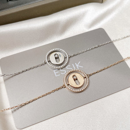 [Triumph Jewelry]LUCKY MOVE PAVED DIAMOND BRACELET