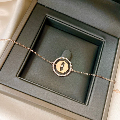 [Triumph Jewelry]LUCKY MOVE PAVED DIAMOND BRACELET