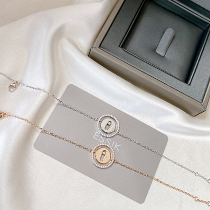 [Triumph Jewelry]LUCKY MOVE PAVED DIAMOND BRACELET