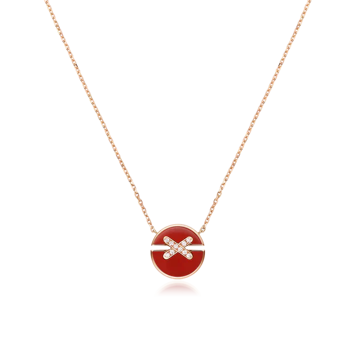 [Triumph Jewelry]JEUX DE ROSE GOLD DIAMOND NECKLACE