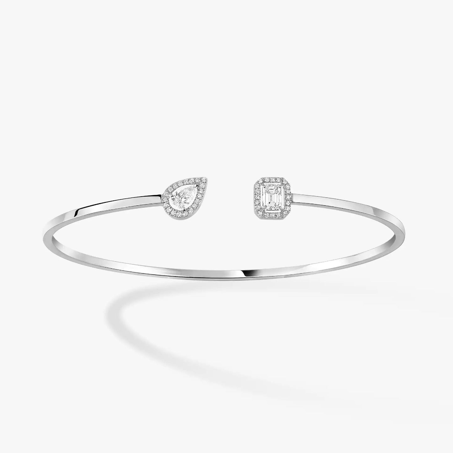 [Triumph Jewelry]JONC FLEX MY TWIN TOI & MOI SILVER DIAMOND BRACELET