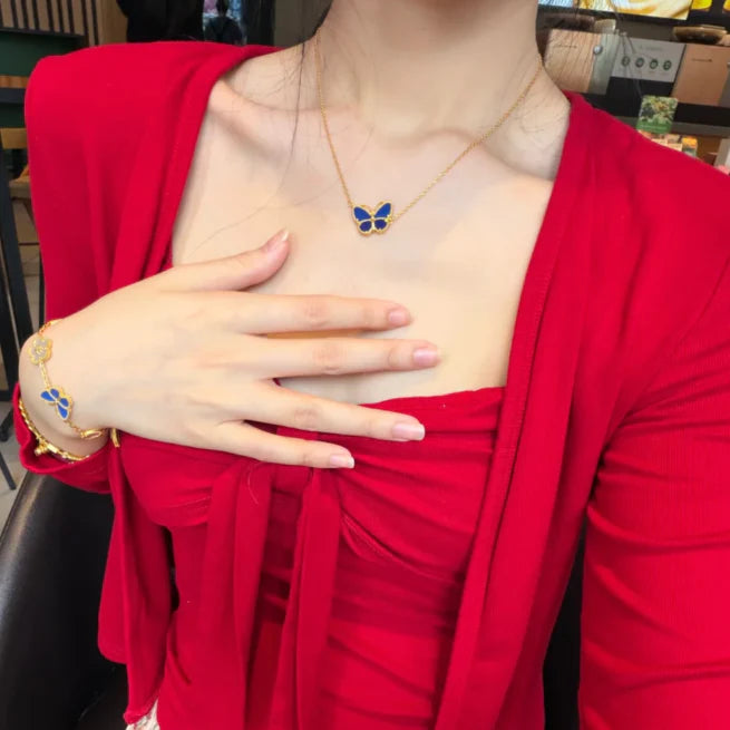 [Triumph Jewelry] 2026 NEW LUCKY BUTTERFLY 1 MOTIFS NECKLACE