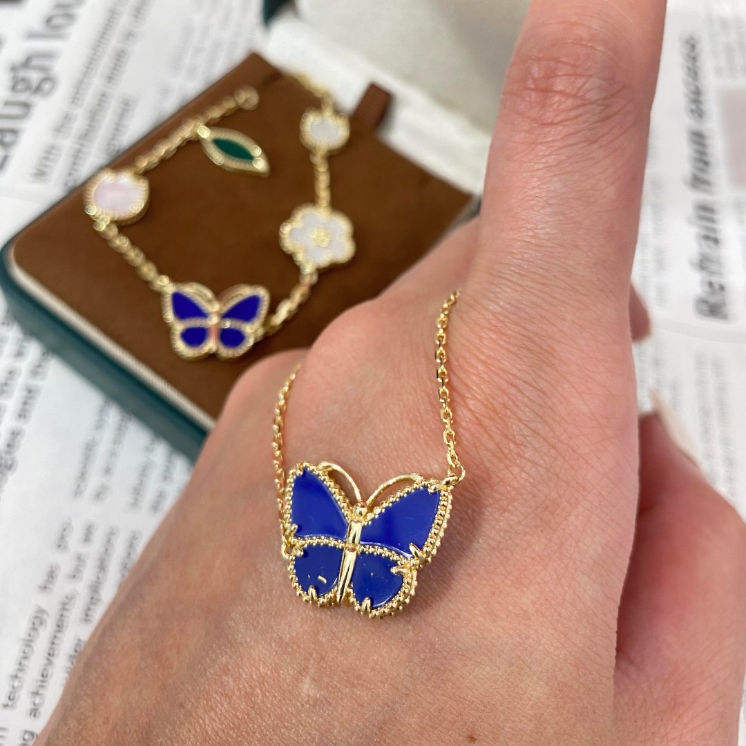 [Triumph Jewelry] 2026 NEW LUCKY BUTTERFLY 1 MOTIFS NECKLACE