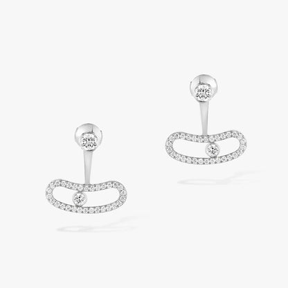 [Triumph Jewelry]MOVE UNO SILVER DIAMOND EARRINGS