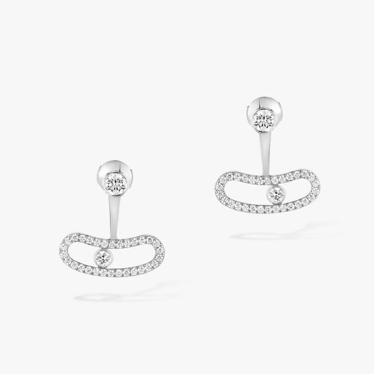 [Triumph Jewelry]MOVE UNO SILVER DIAMOND EARRINGS