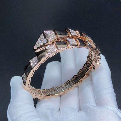 [Triumph Jewelry]SERPENTI WIDE BRACELET PINK GOLD DIAMOND