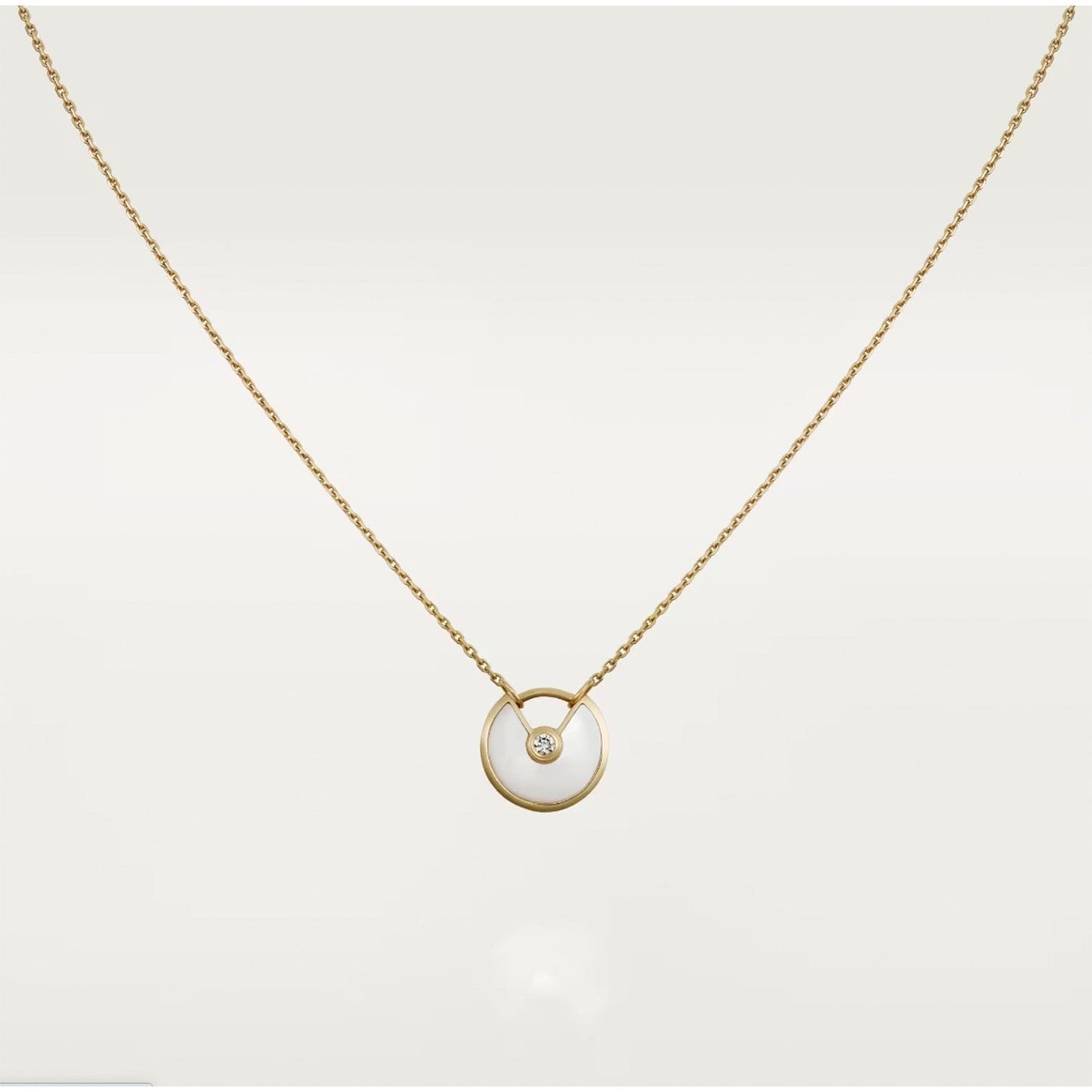 [Triumph Jewelry]AMULETTE ROSE GOLD MOP NECKLACE