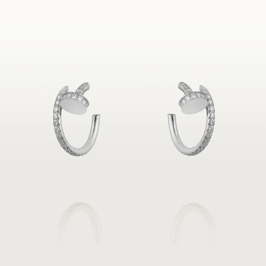 [Triumph Jewelry]JUSTE EARRINGS 12.75MM SILVER DIAMOND