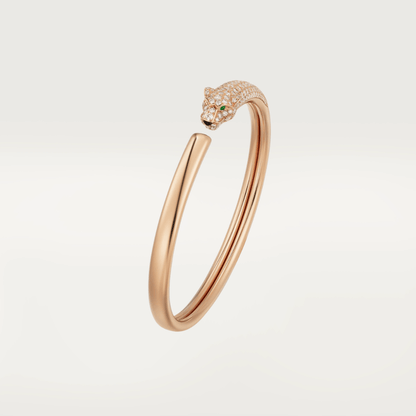 [Triumph Jewelry]PANTHERE ROSE GOLD DIAMOND OPEN BRACELET