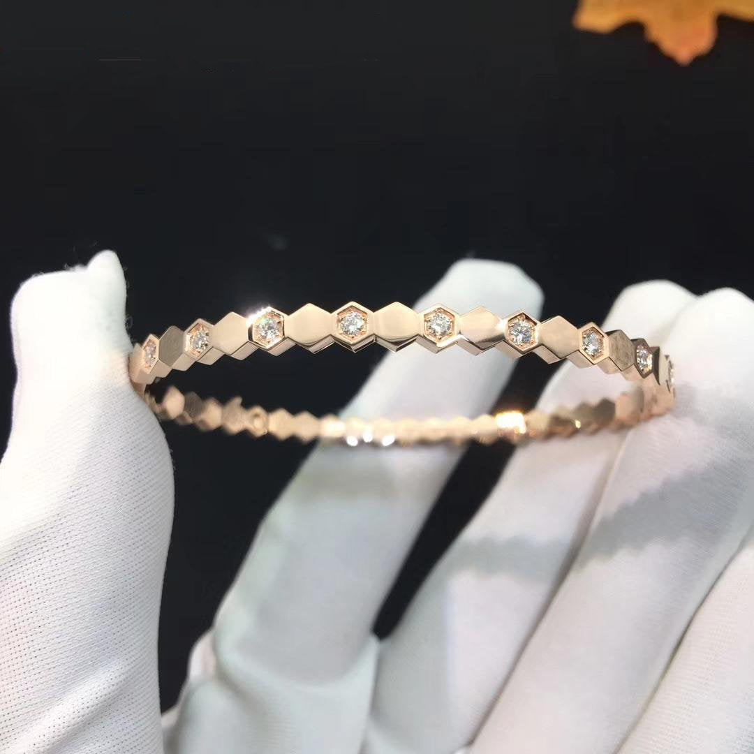 [Triumph Jewelry]BEE LOVE PINK GOLD DIAMOND BRACELET