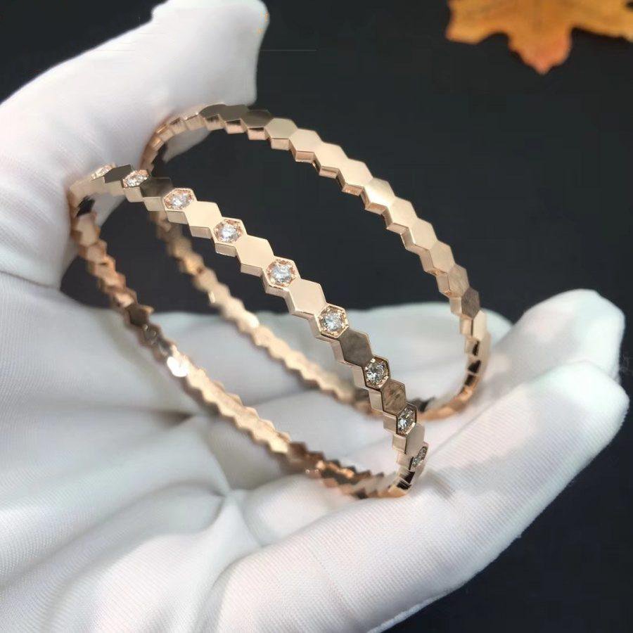 [Triumph Jewelry]BEE LOVE PINK GOLD DIAMOND BRACELET