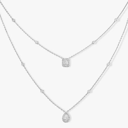 [Triumph Jewelry]Diamond Necklace My Twin 2 Rows