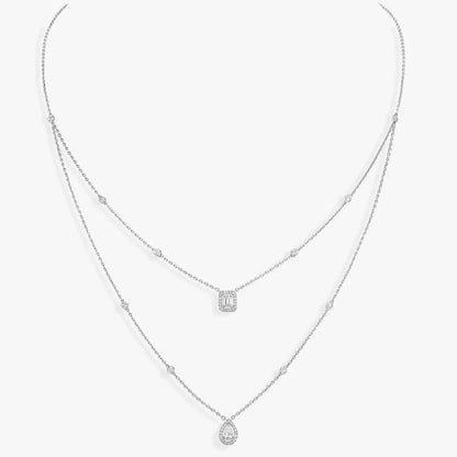 [Triumph Jewelry]Diamond Necklace My Twin 2 Rows
