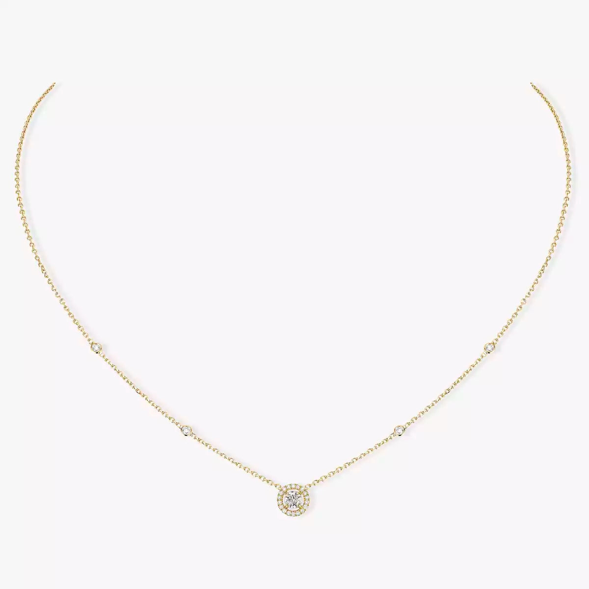 [Triumph Jewelry]Diamond Necklace 0,20ct Brilliant Shape Joy