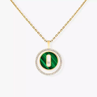 [Triumph Jewelry]Lucky Move Diamond Necklace in Rose Gold and White Mother-of-Pearl