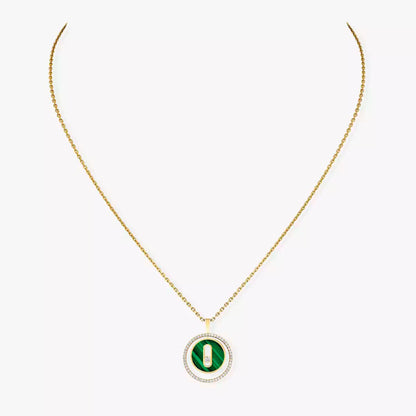 [Triumph Jewelry]Lucky Move Diamond Necklace in Rose Gold and White Mother-of-Pearl