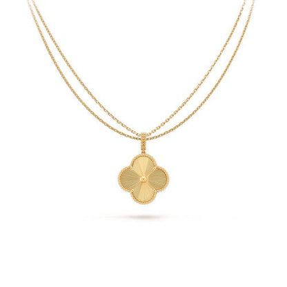 [Triumph Jewelry]CLOVER 25MM PEDANT NECKLACE GOLD