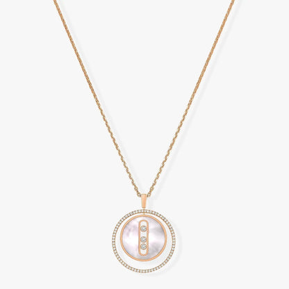 [Triumph Jewelry]LUCKY MOVE MM NACRE BLANCHE DIAMOND NECKLACE