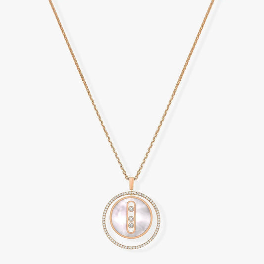 [Triumph Jewelry]LUCKY MOVE MM NACRE BLANCHE DIAMOND NECKLACE