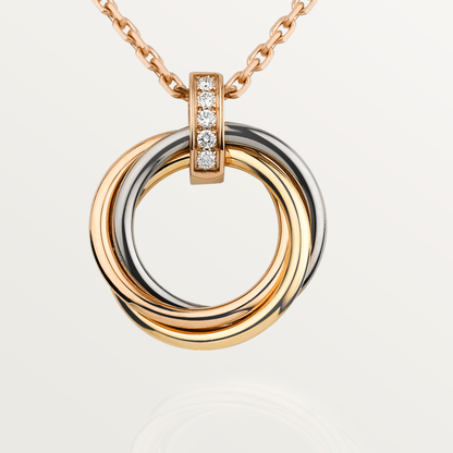 [Triumph Jewelry]TRINITY NECKLACE GOLD  DIAMONDS