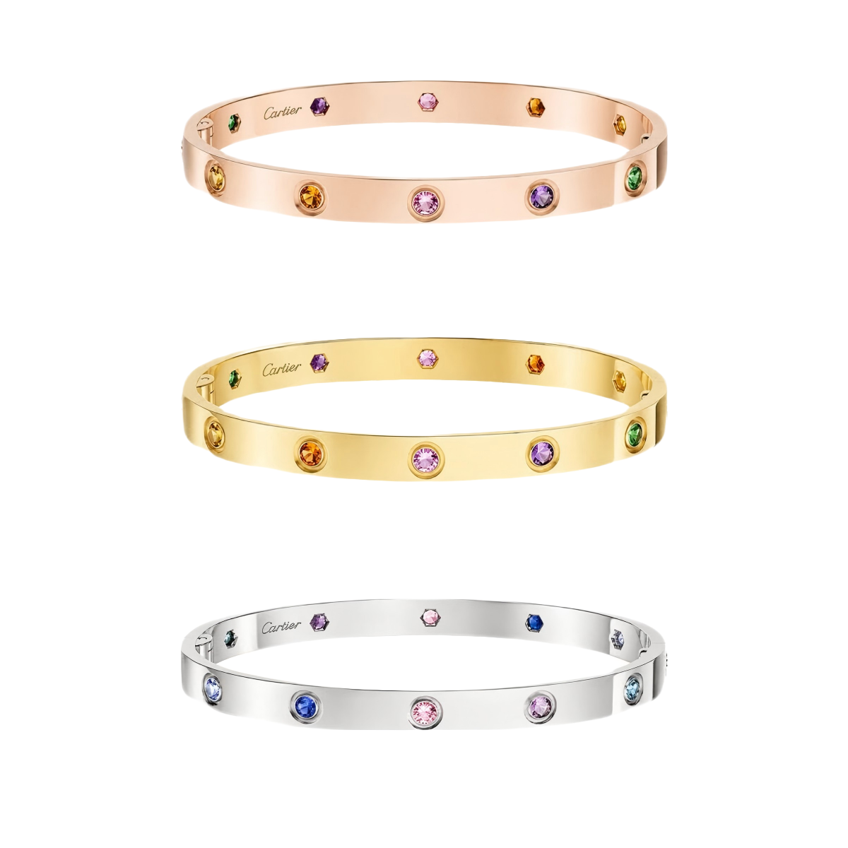[Triumph Jewelry]2026 RAINBOW LOVE BRACELET 6.1MM  10 DIAMONDS