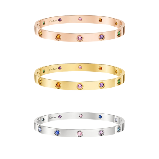 [Triumph Jewelry]2026 RAINBOW LOVE BRACELET 6.1MM  10 DIAMONDS