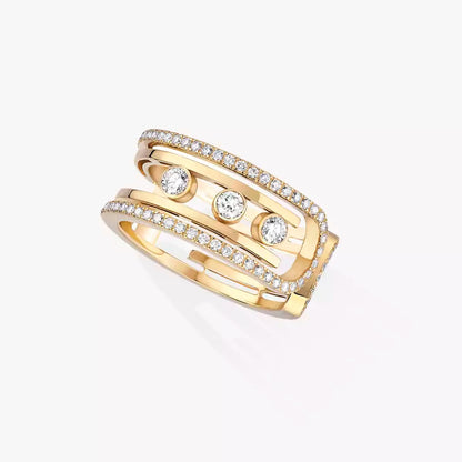[Triumph Jewelry]Move 10th Diamond Ring in Gold