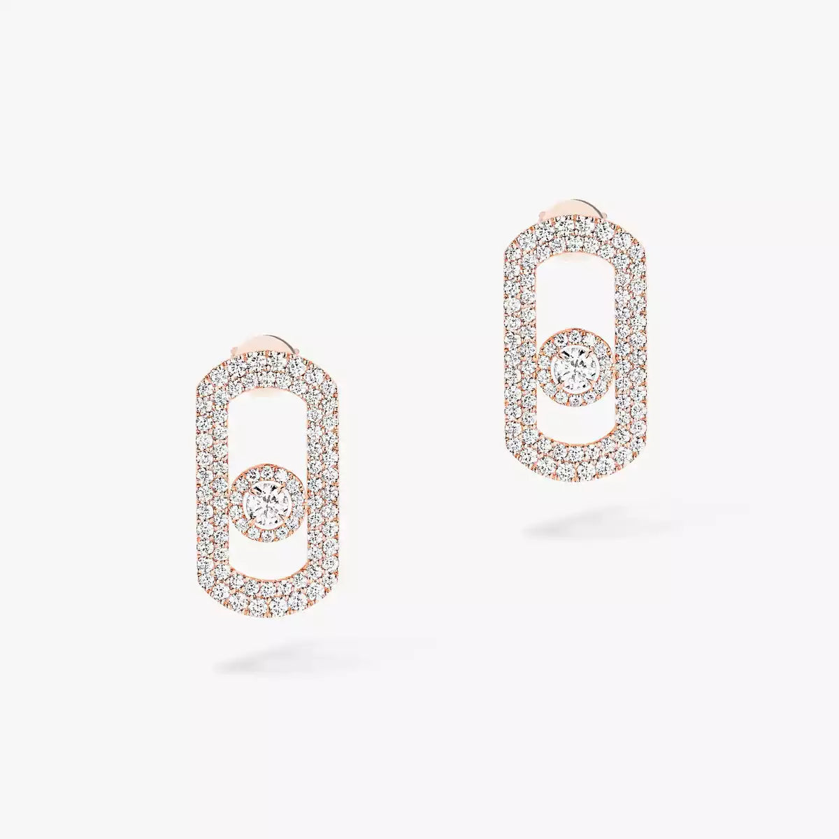 [Triumph Jewelry]So Move Pave_-Set Diamond Earrings in Silver
