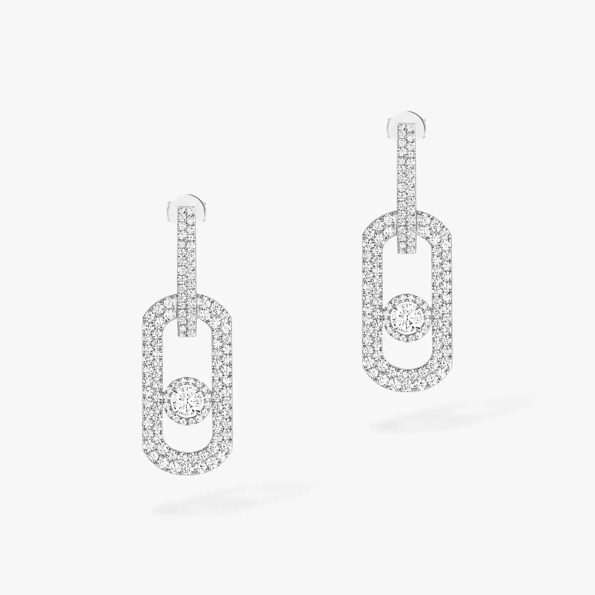 [Triumph Jewelry]So Move XL Pave_-Set Diamond Pendant Earrings