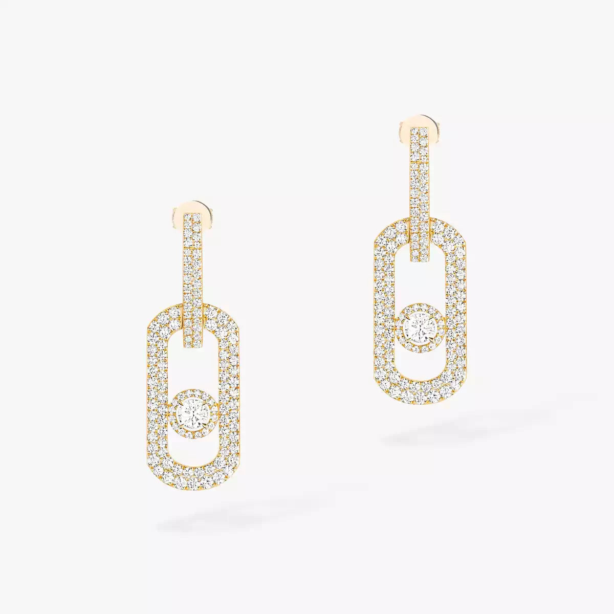 [Triumph Jewelry]So Move XL Pave_-Set Diamond Pendant Earrings