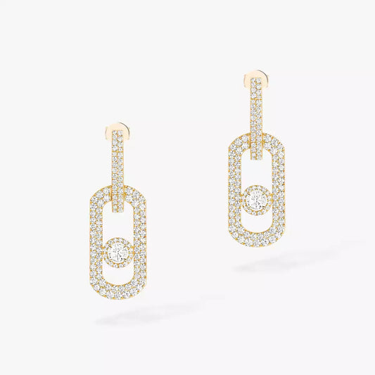 [Triumph Jewelry]So Move XL Pave_-Set Diamond Pendant Earrings