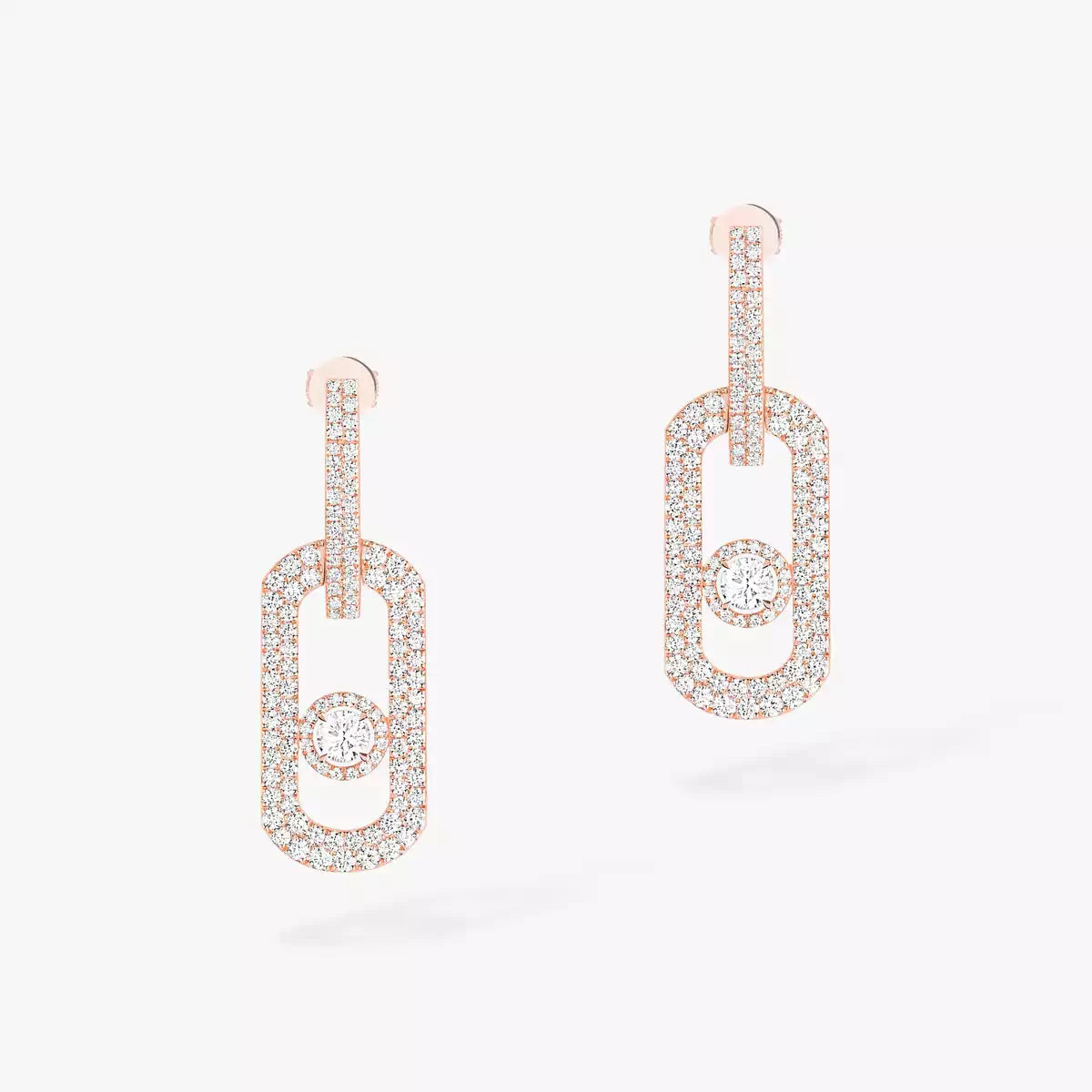 [Triumph Jewelry]So Move XL Pave_-Set Diamond Pendant Earrings