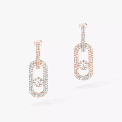 [Triumph Jewelry]So Move XL Pave_-Set Diamond Pendant Earrings