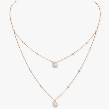 [Triumph Jewelry]MY TWIN 2 ROW DIAMOND NECKLACE