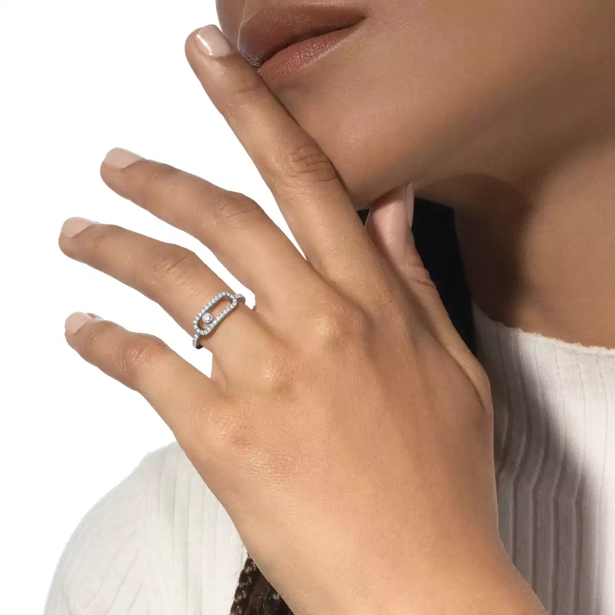 [Triumph Jewelry]Move Uno Diamond Ring in Gold